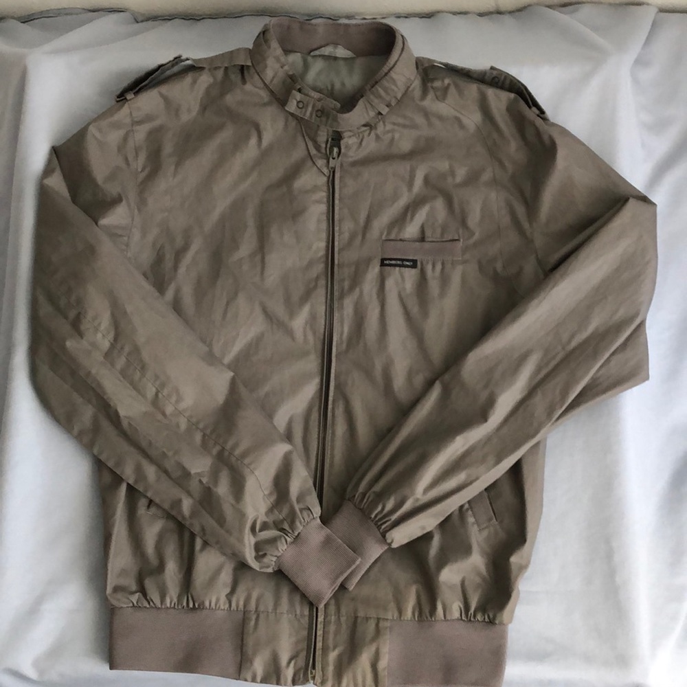 Vintage Members Only Jacket Rainbow Tag Mens L